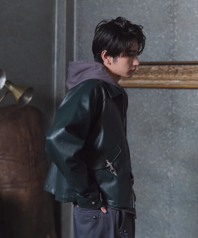 Fireman Clasp Leather Jacket / ファイヤーマンクラスプレザージャケット
