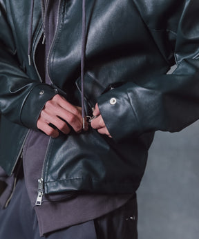 Fireman Clasp Leather Jacket / ファイヤーマンクラスプレザージャケット