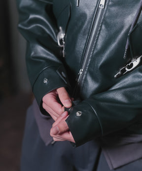 Fireman Clasp Leather Jacket / ファイヤーマンクラスプレザージャケット