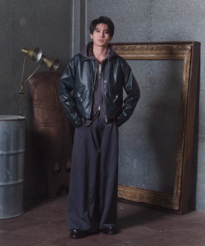 Fireman Clasp Leather Jacket / ファイヤーマンクラスプレザージャケット