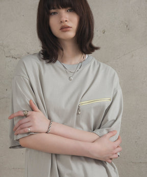 Zip-detail Tee / ジップディテールTシャツ