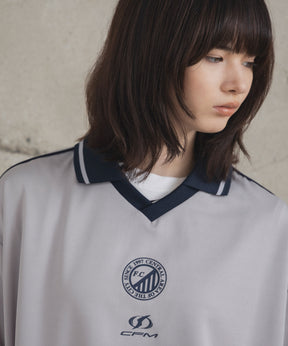 フロントプリント サイドライン ユニフォーム半袖Tシャツ