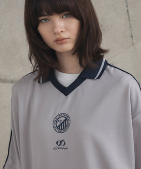 フロントプリント サイドライン ユニフォーム半袖Tシャツ