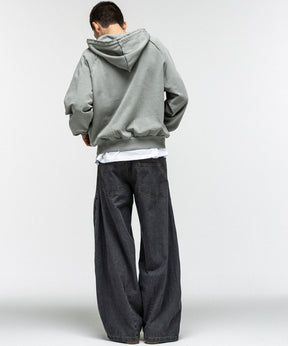 "ILL'S" LOGO Embroidery FULL ZIP HOODIE / "ILL'S" LOGO刺繍フルジップフーディー