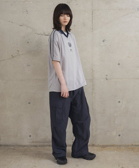 フロントプリント サイドライン ユニフォーム半袖Tシャツ