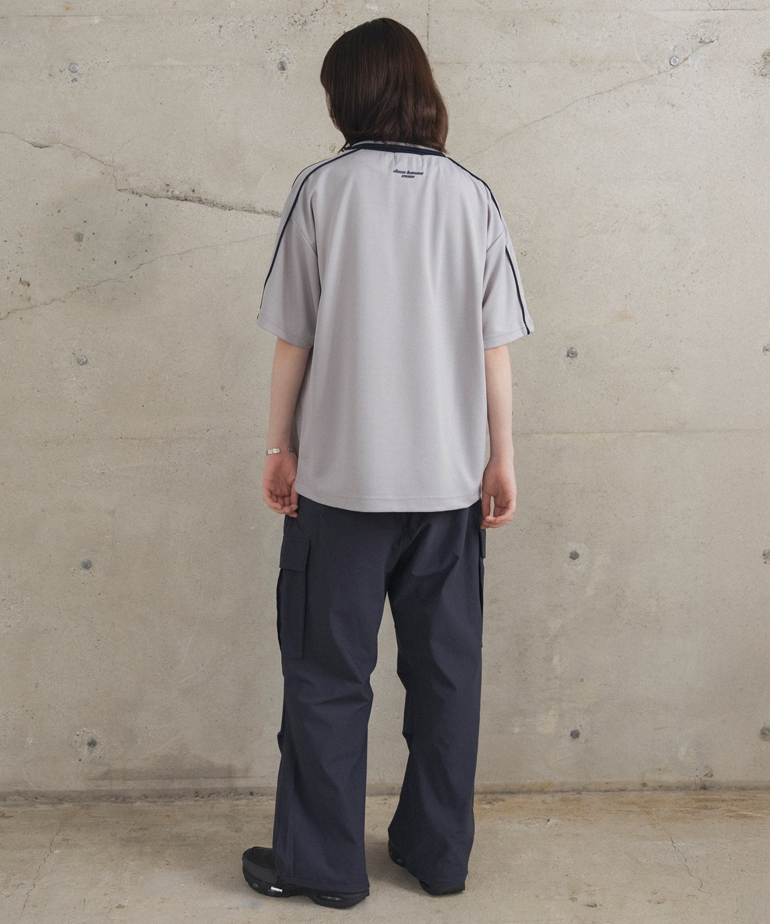 フロントプリント サイドライン ユニフォーム半袖Tシャツ