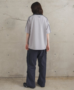 フロントプリント サイドライン ユニフォーム半袖Tシャツ