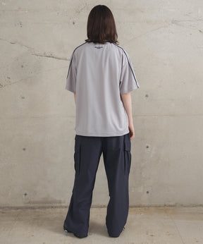 フロントプリント サイドライン ユニフォーム半袖Tシャツ