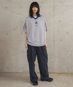 フロントプリント サイドライン ユニフォーム半袖Tシャツ