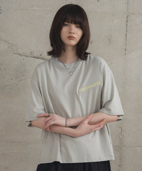 Zip-detail Tee / ジップディテールTシャツ