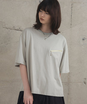 Zip-detail Tee / ジップディテールTシャツ