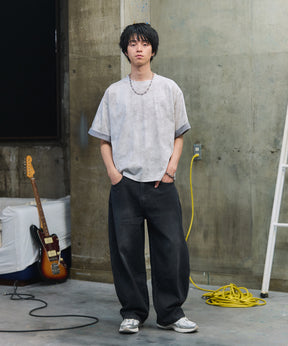 SLEEVE LAYERED LOOSE T-SHIRT / レイヤード ルーズTシャツ
