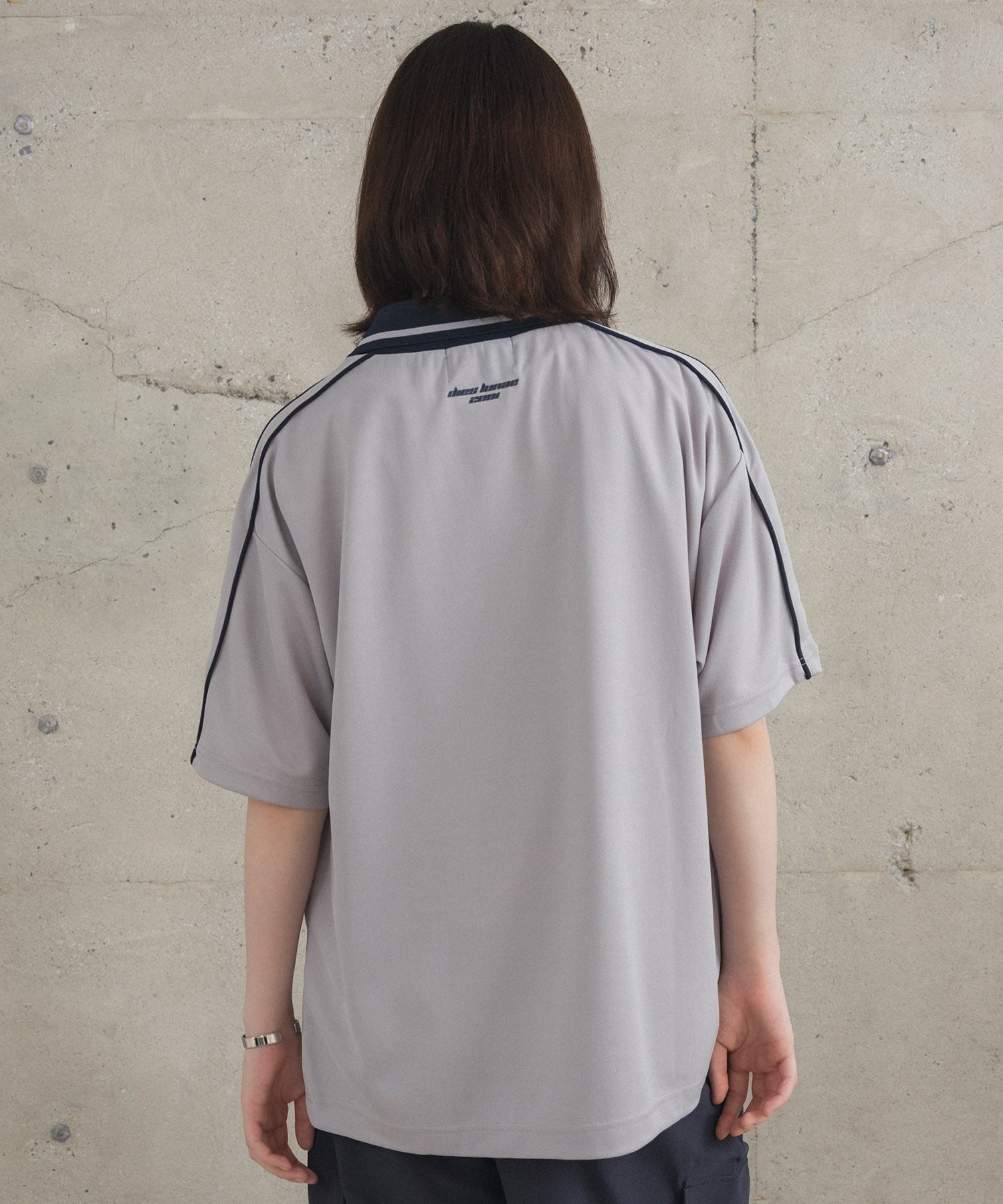 フロントプリント サイドライン ユニフォーム半袖Tシャツ