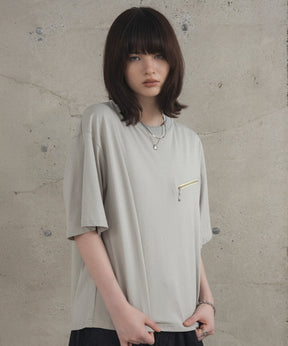 Zip-detail Tee / ジップディテールTシャツ