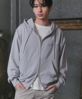 "Confirm" Logo Embroidery FullZIP Hoodie / "Confirm"刺繍フルジップパーカー