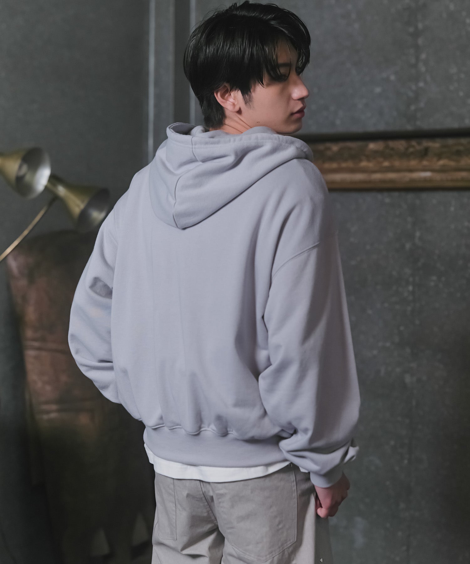 "Confirm" Logo Embroidery FullZIP Hoodie / "Confirm"刺繍フルジップパーカー