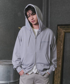 "Confirm" Logo Embroidery FullZIP Hoodie / "Confirm"刺繍フルジップパーカー