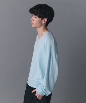 V-neck High Gauge Knit / Vネックハイゲージニット