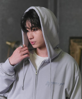 "Confirm" Logo Embroidery FullZIP Hoodie / "Confirm"刺繍フルジップパーカー