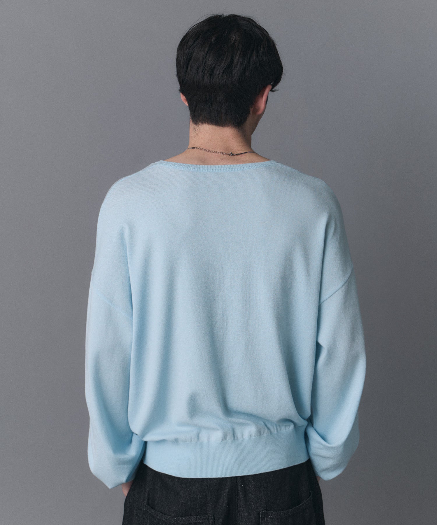 V-neck High Gauge Knit / Vネックハイゲージニット