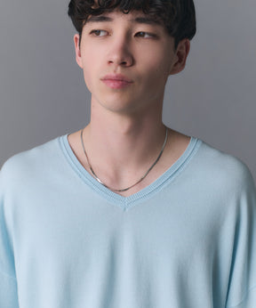 V-neck High Gauge Knit / Vネックハイゲージニット