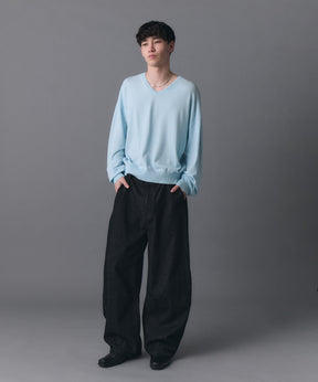 V-neck High Gauge Knit / Vネックハイゲージニット