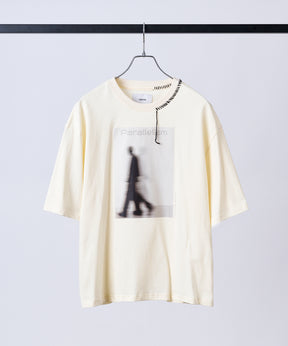 Neck Stitch Photo Graphic T-Shirt / ネックステッチ 写真グラフィックTシャツ