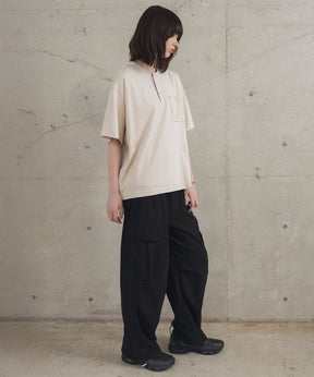 Contrast Color Henley Neck T-shirt / コントラストカラー ヘンリーネックTシャツ