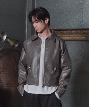 Fireman Clasp Leather Jacket / ファイヤーマンクラスプレザージャケット