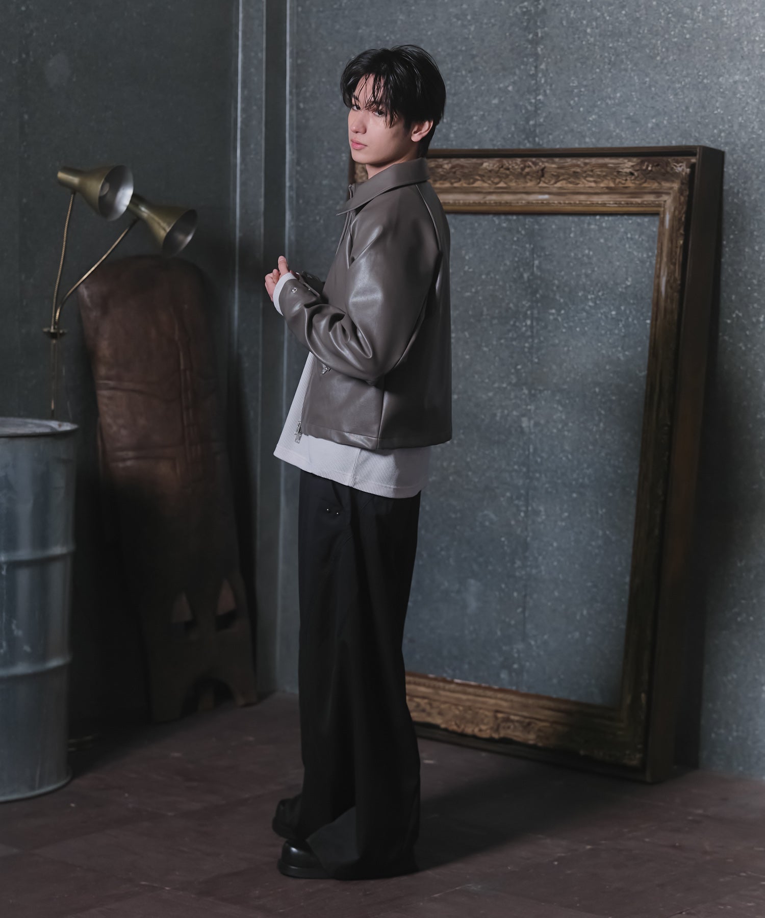 Fireman Clasp Leather Jacket / ファイヤーマンクラスプレザージャケット