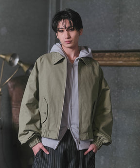 Peach Brushed Studded Blouson / ピーチ起毛スタッズブルゾン