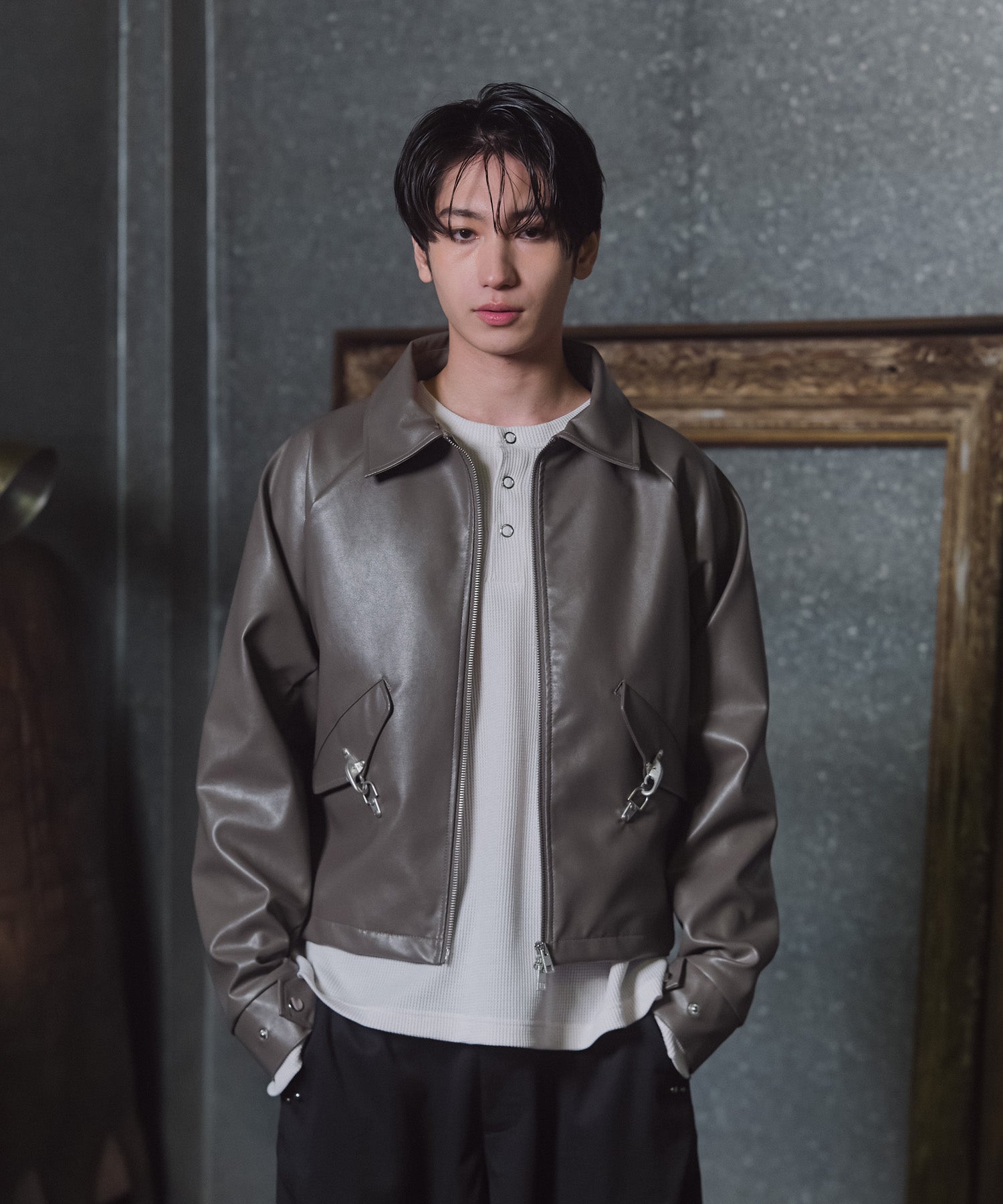 Fireman Clasp Leather Jacket / ファイヤーマンクラスプレザージャケット