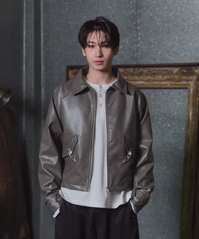 Fireman Clasp Leather Jacket / ファイヤーマンクラスプレザージャケット