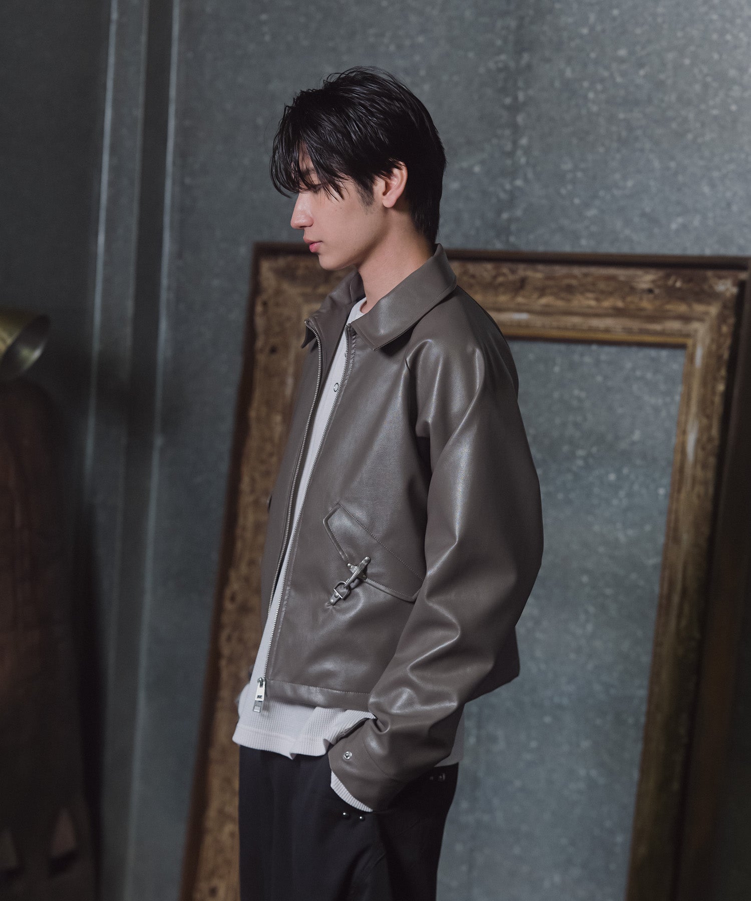 Fireman Clasp Leather Jacket / ファイヤーマンクラスプレザージャケット