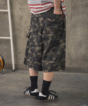 DOUBLE KNEE CURVE SHORTS / ダブルニーカーブショーツ