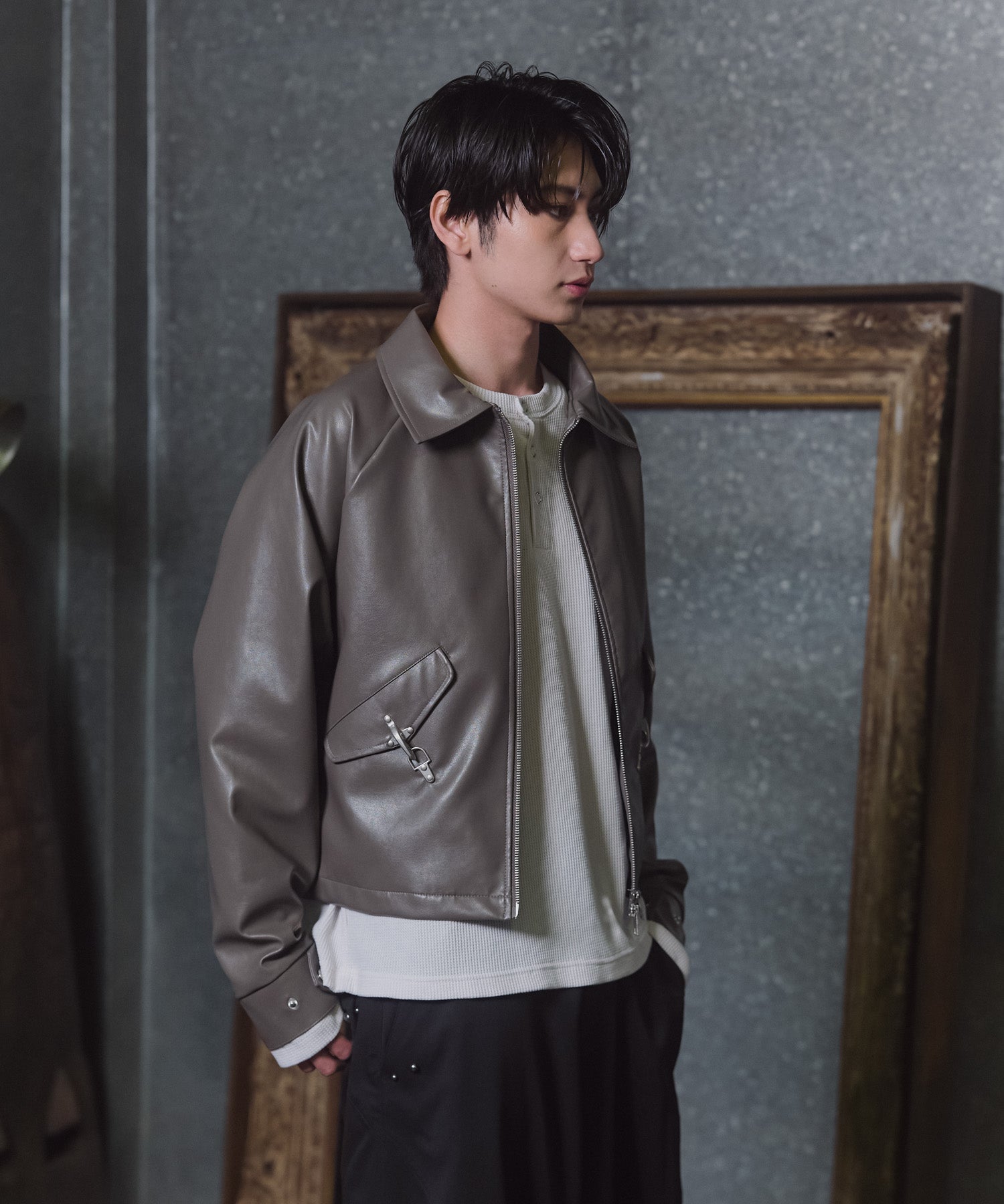 Fireman Clasp Leather Jacket / ファイヤーマンクラスプレザージャケット