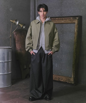 Peach Brushed Studded Blouson / ピーチ起毛スタッズブルゾン