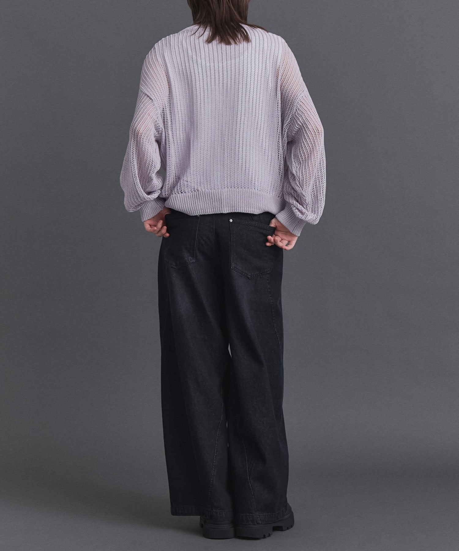 Basic Sheer Knit Pullover / ベーシック シアーニットプルオーバー