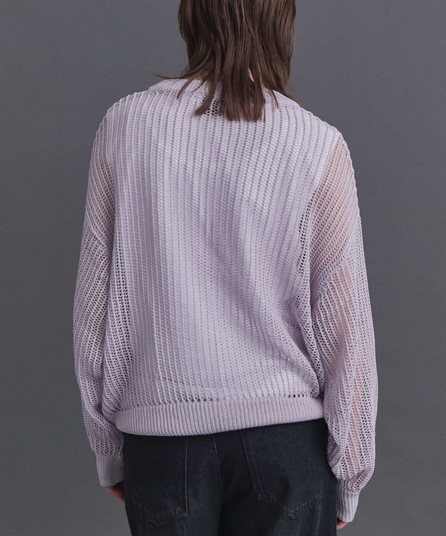 Basic Sheer Knit Pullover / ベーシック シアーニットプルオーバー