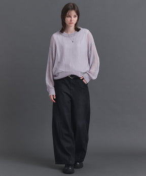Basic Sheer Knit Pullover / ベーシック シアーニットプルオーバー