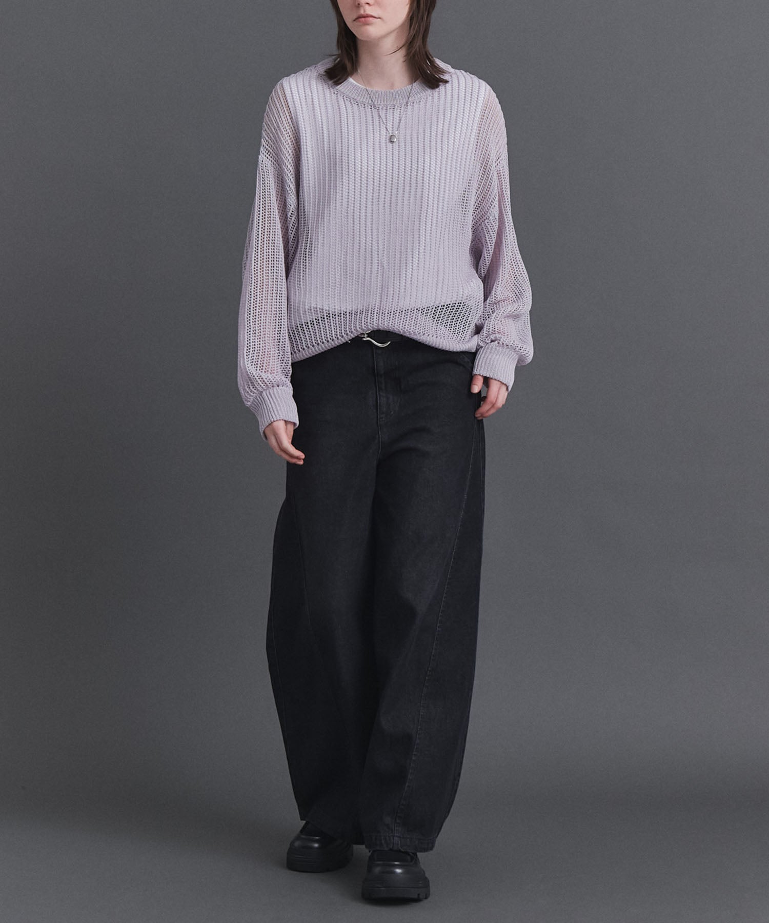 CONFIRM | Basic Sheer Knit Pullover / ベーシック シアーニットプル