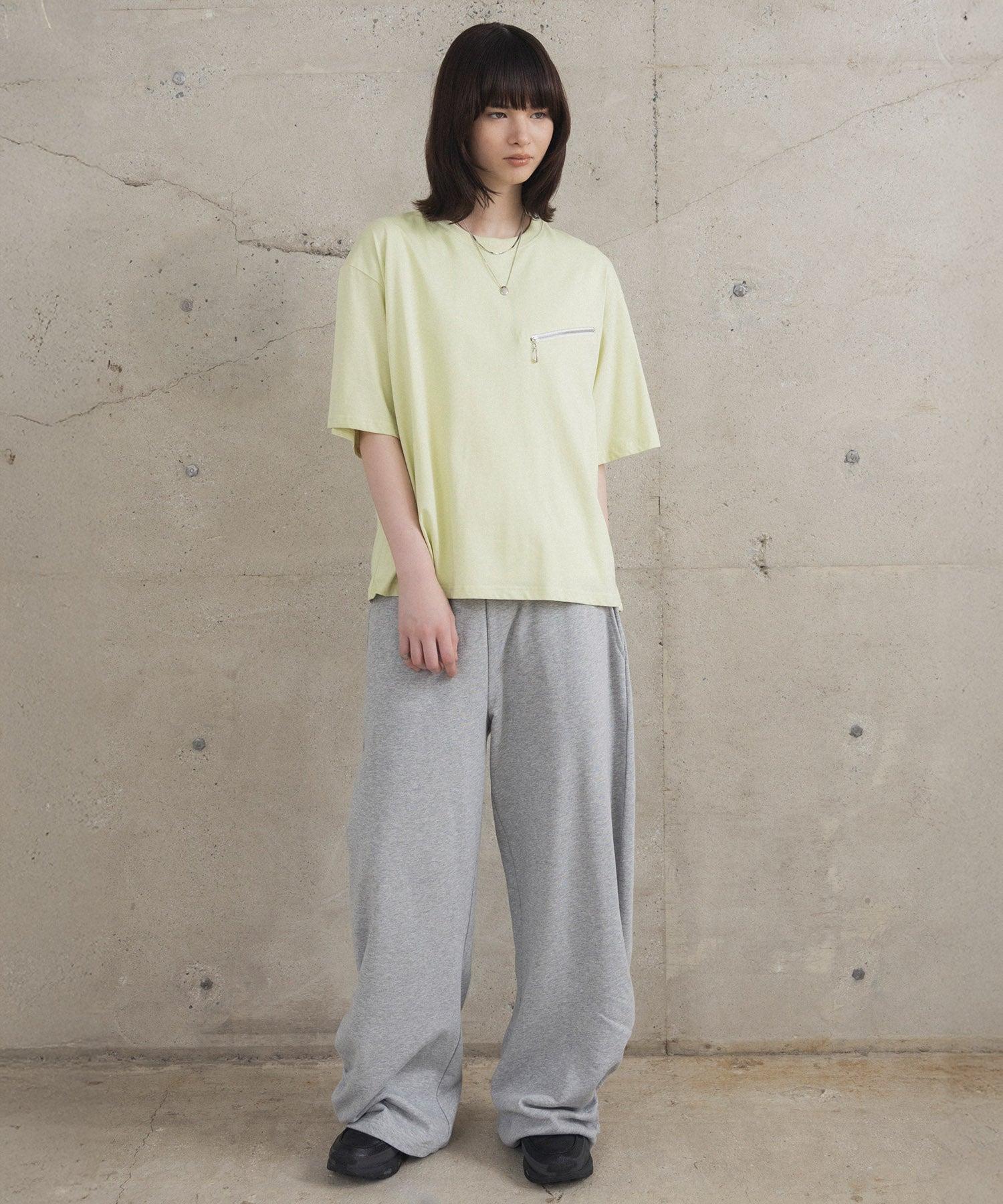 Zip-detail Tee / ジップディテールTシャツ