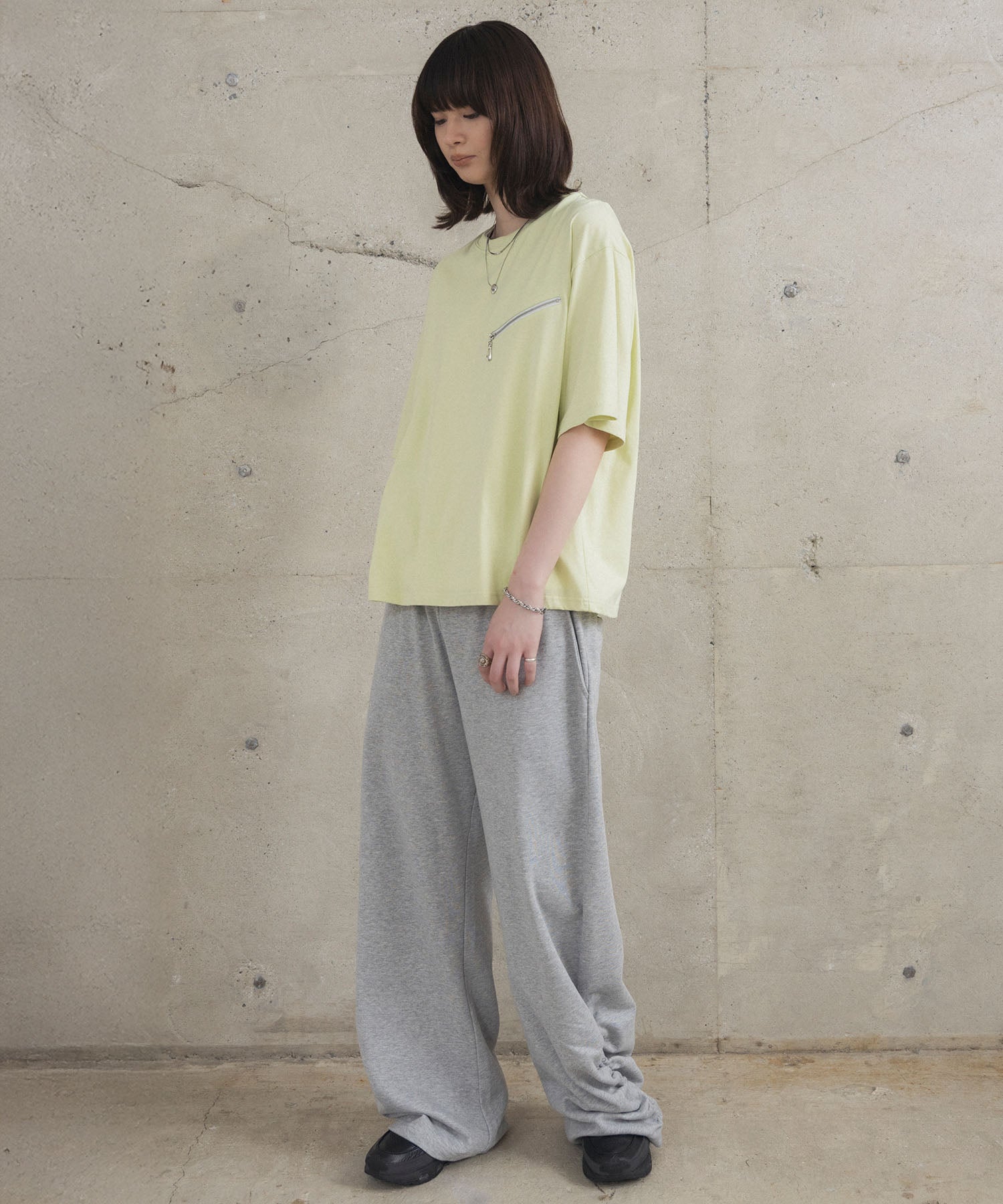 Zip-detail Tee / ジップディテールTシャツ