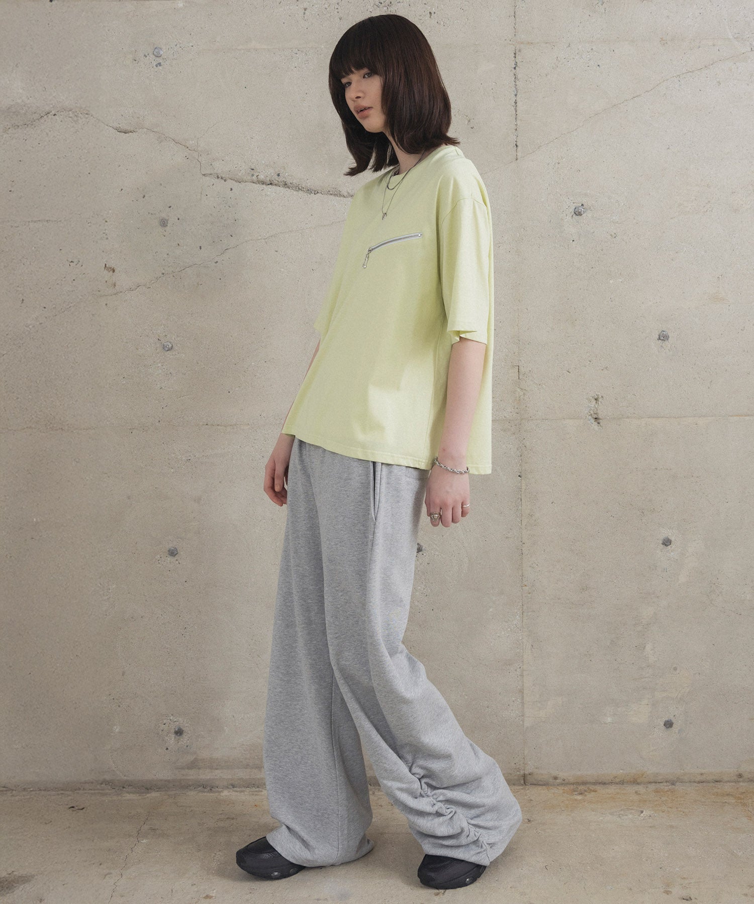 Zip-detail Tee / ジップディテールTシャツ