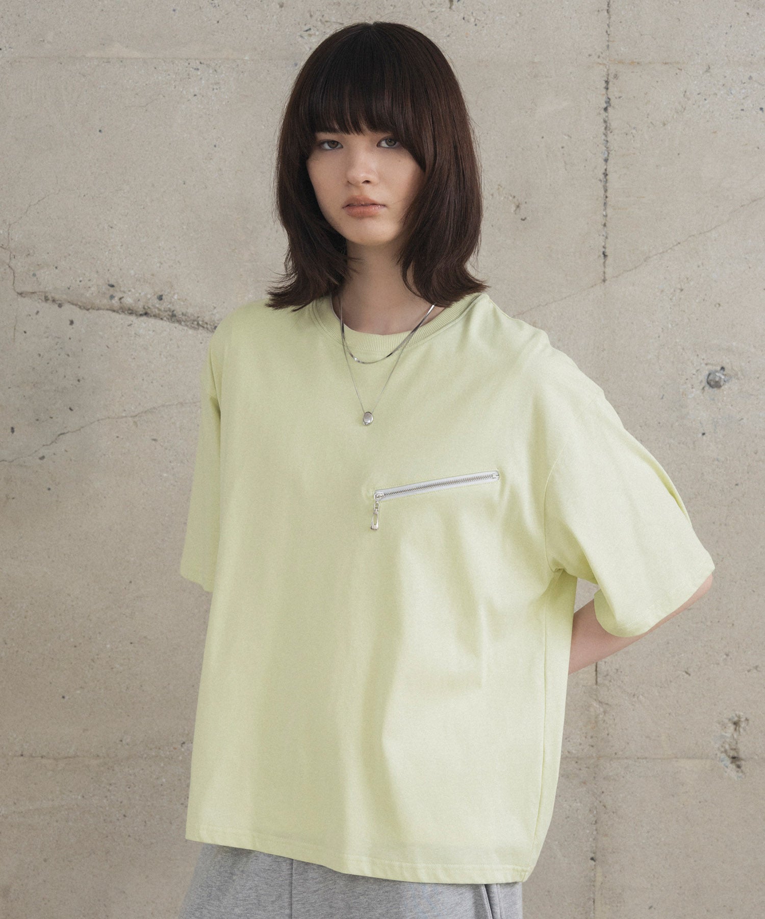 Zip-detail Tee / ジップディテールTシャツ