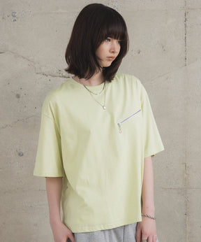 Zip-detail Tee / ジップディテールTシャツ