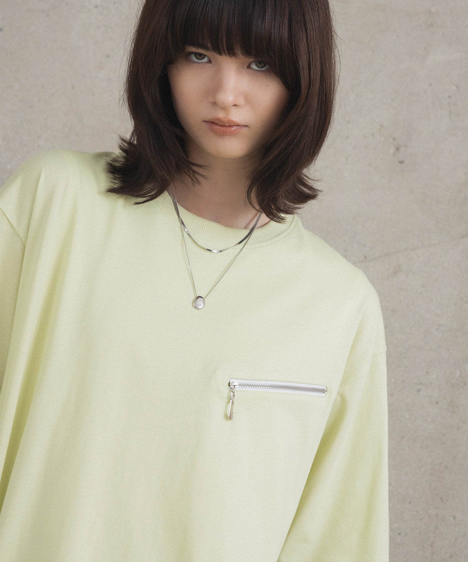 Zip-detail Tee / ジップディテールTシャツ