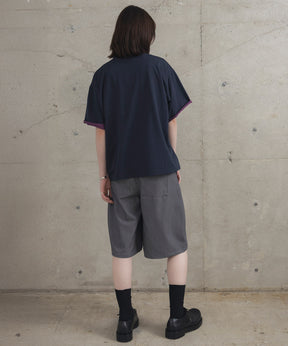 Contrast Color Henley Neck T-shirt / コントラストカラー ヘンリーネックTシャツ