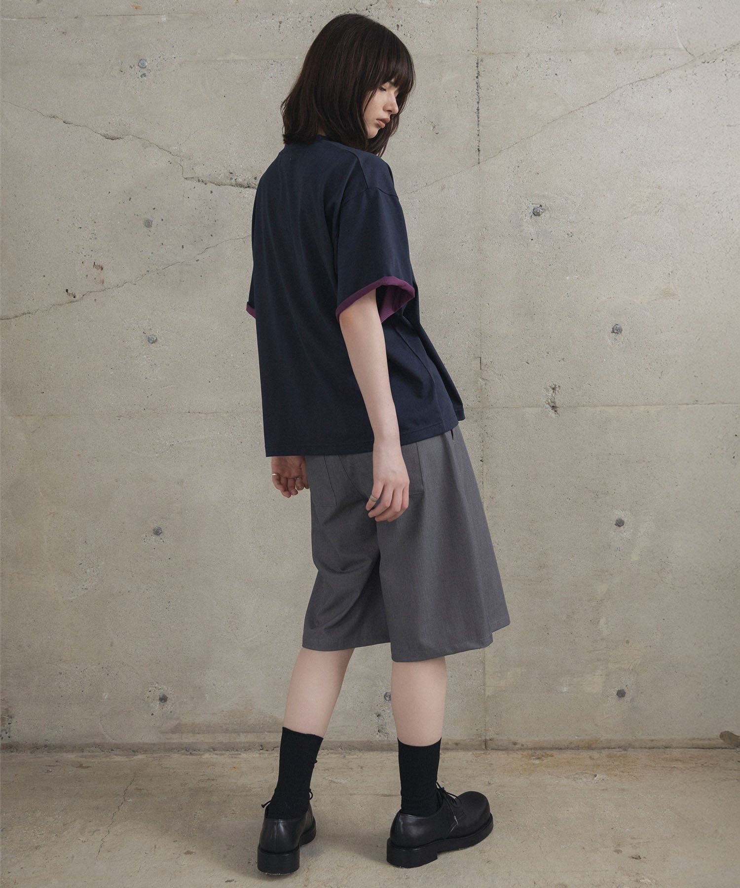 Contrast Color Henley Neck T-shirt / コントラストカラー ヘンリーネックTシャツ