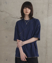 カットオフ switching Tee 切替半袖Tシャツ